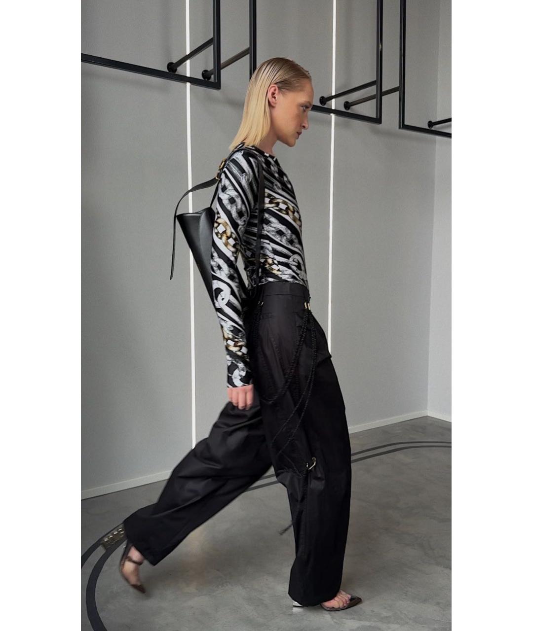 JIL SANDER Черная кожаная сумка через плечо, фото 5