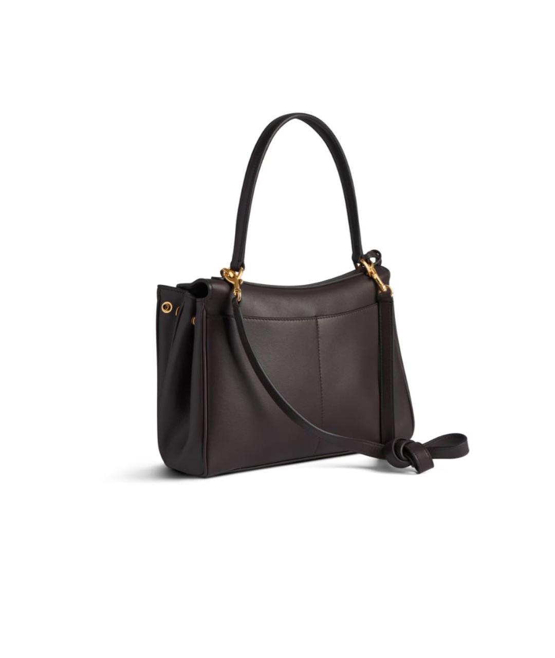 BALENCIAGA Черная кожаная сумка тоут, фото 3