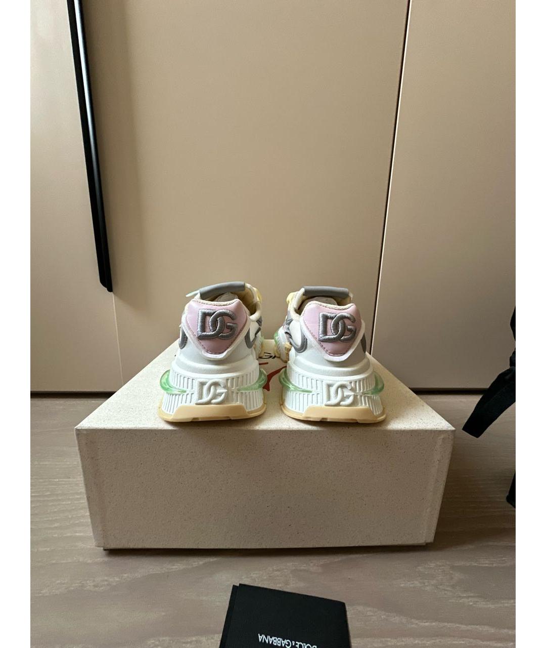 DOLCE&GABBANA Мульти текстильные кроссовки, фото 4