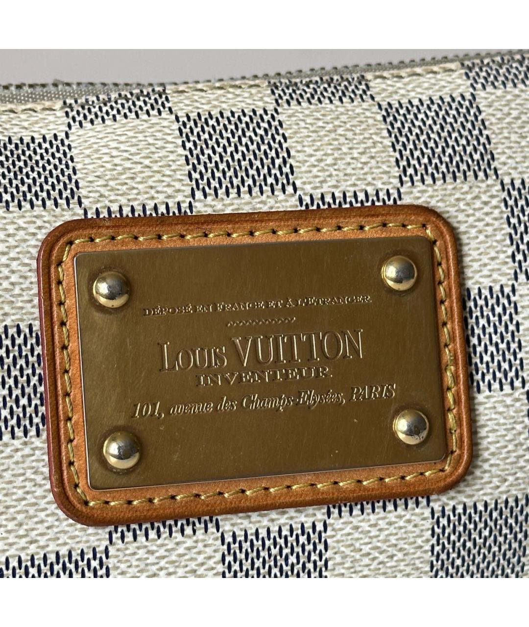LOUIS VUITTON Белая кожаная сумка через плечо, фото 3