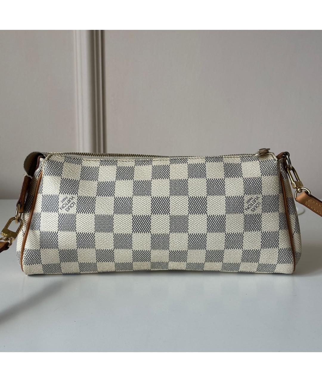 LOUIS VUITTON Белая кожаная сумка через плечо, фото 2