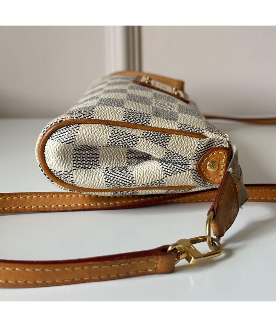 LOUIS VUITTON Белая кожаная сумка через плечо, фото 4