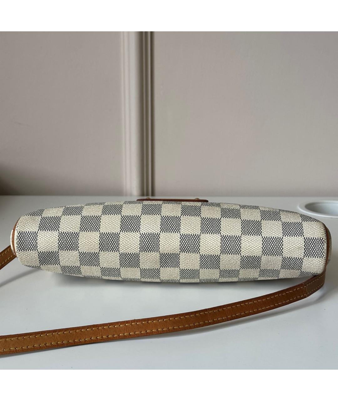 LOUIS VUITTON Белая кожаная сумка через плечо, фото 6