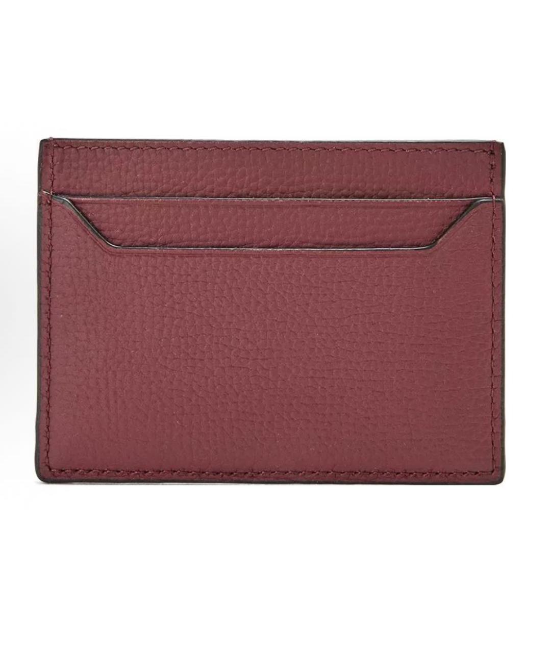 LOEWE Бордовый кожаный кардхолдер, фото 3