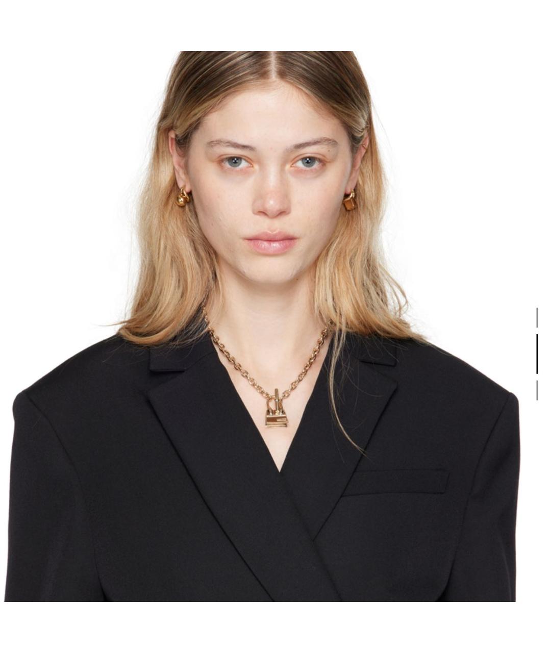 JACQUEMUS Золотая подвеска, фото 2