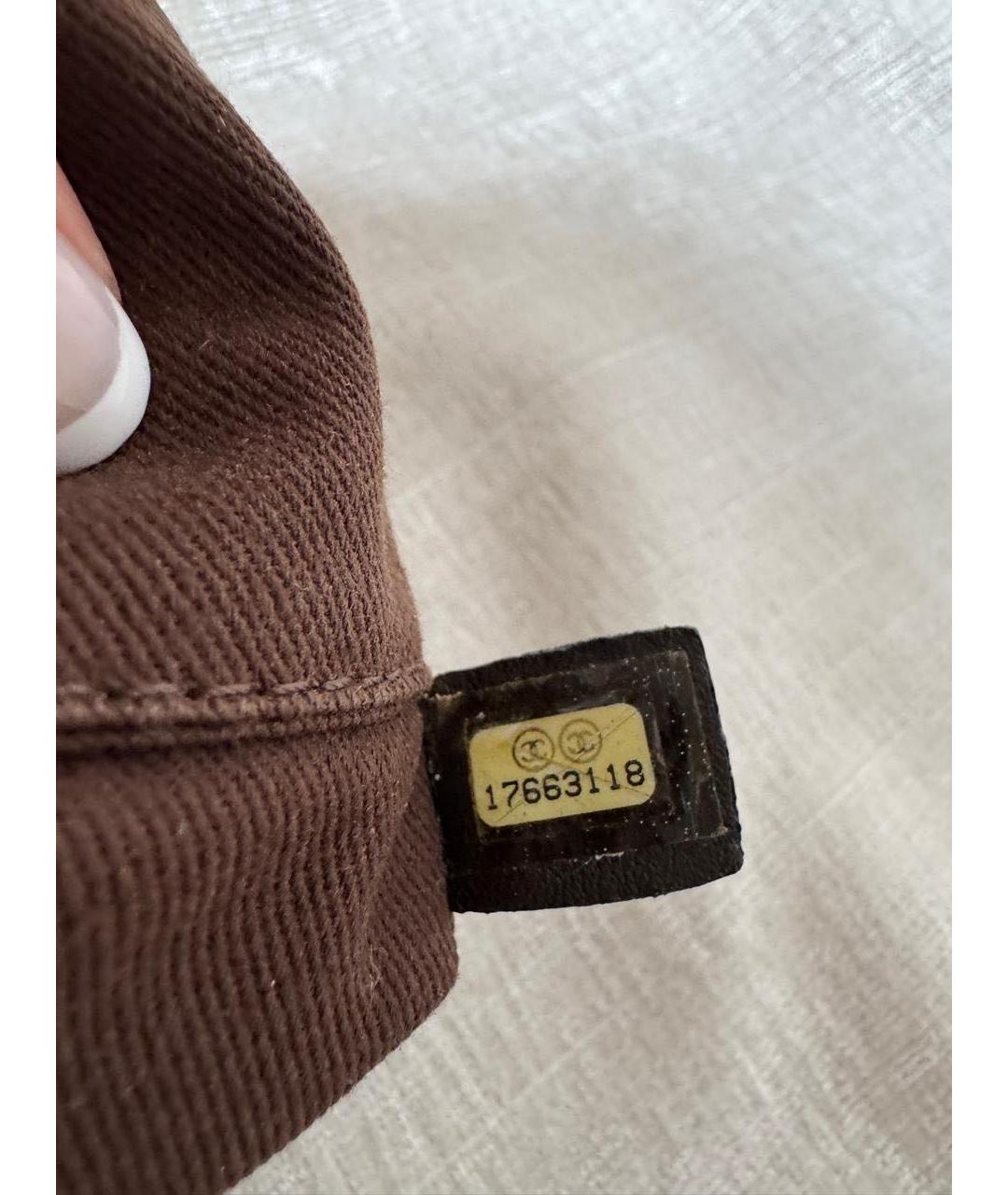 CHANEL Бежевая тканевая пляжная сумка, фото 5