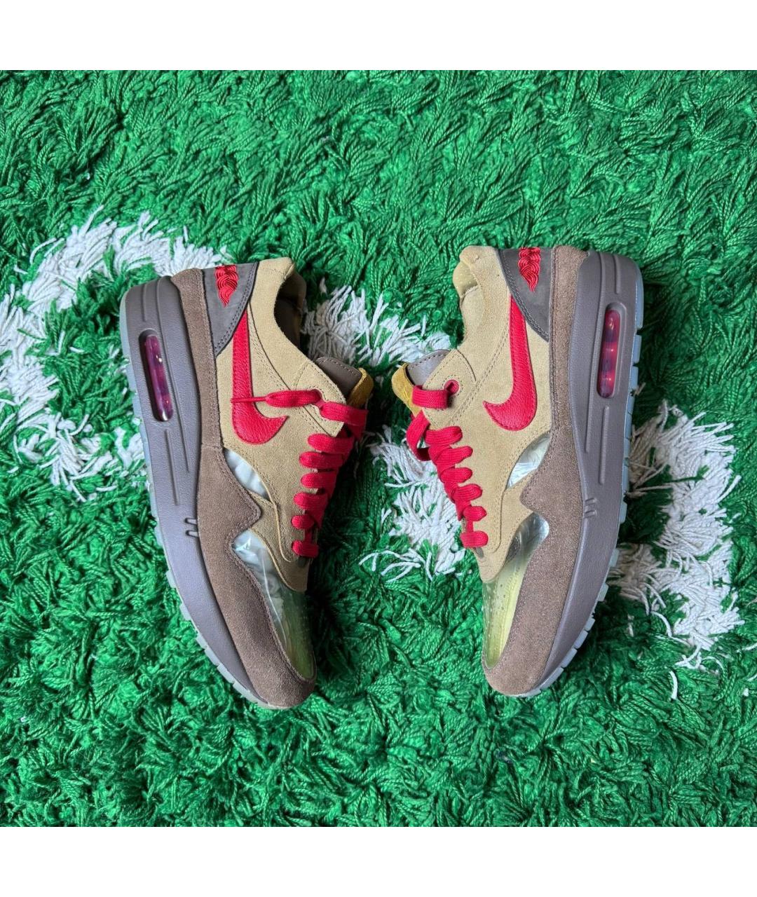 NIKE Коричневые низкие кроссовки / кеды, фото 2