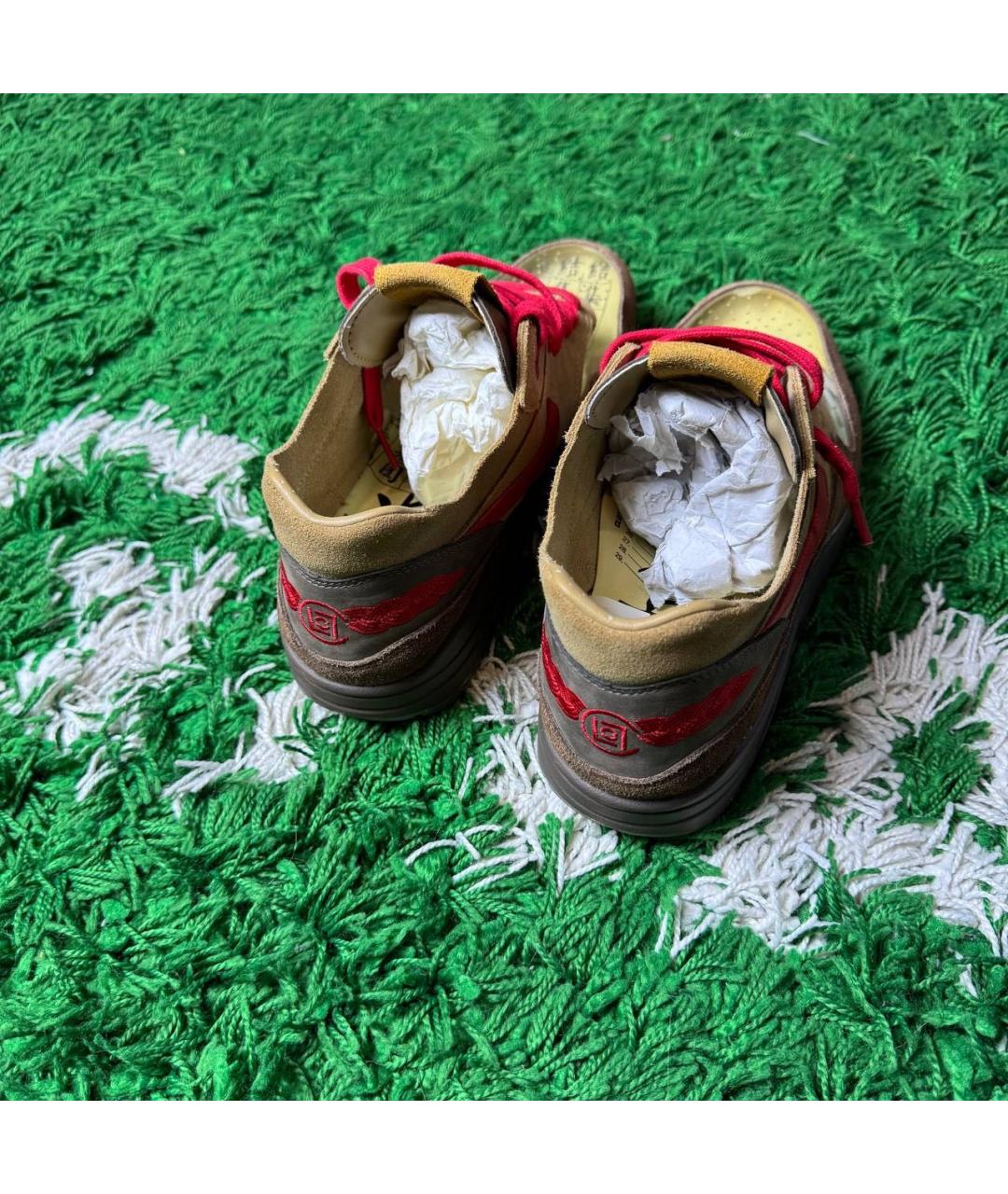NIKE Коричневые низкие кроссовки / кеды, фото 6