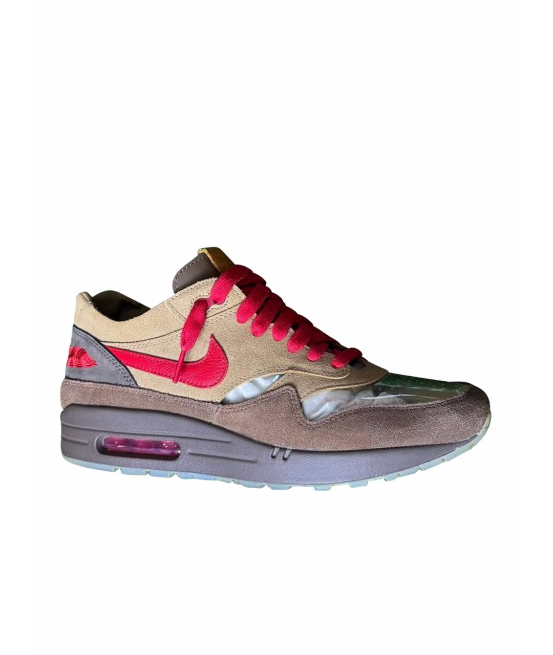 NIKE Коричневые низкие кроссовки / кеды, фото 1