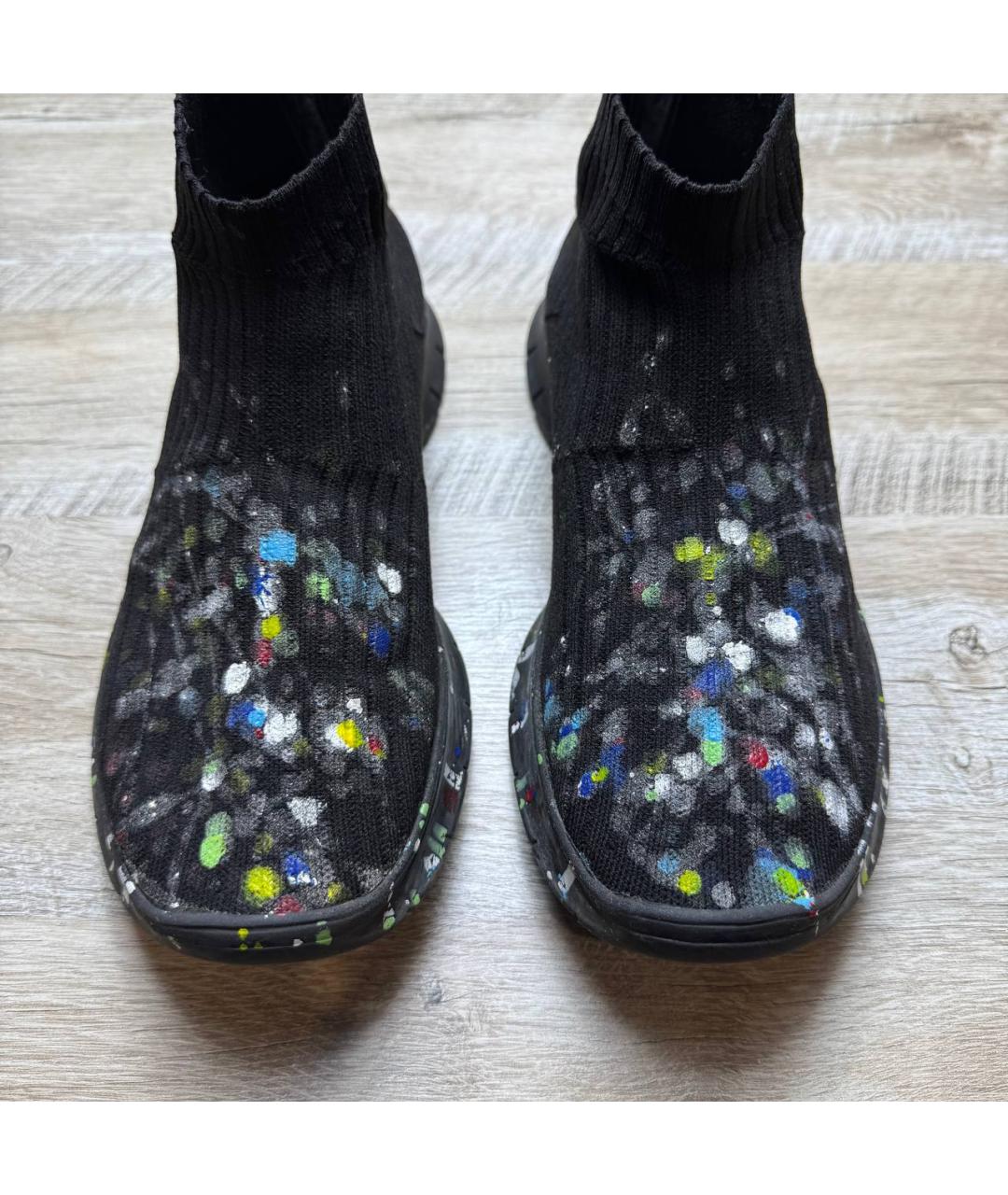 MAISON MARGIELA Черные высокие кроссовки / кеды, фото 3
