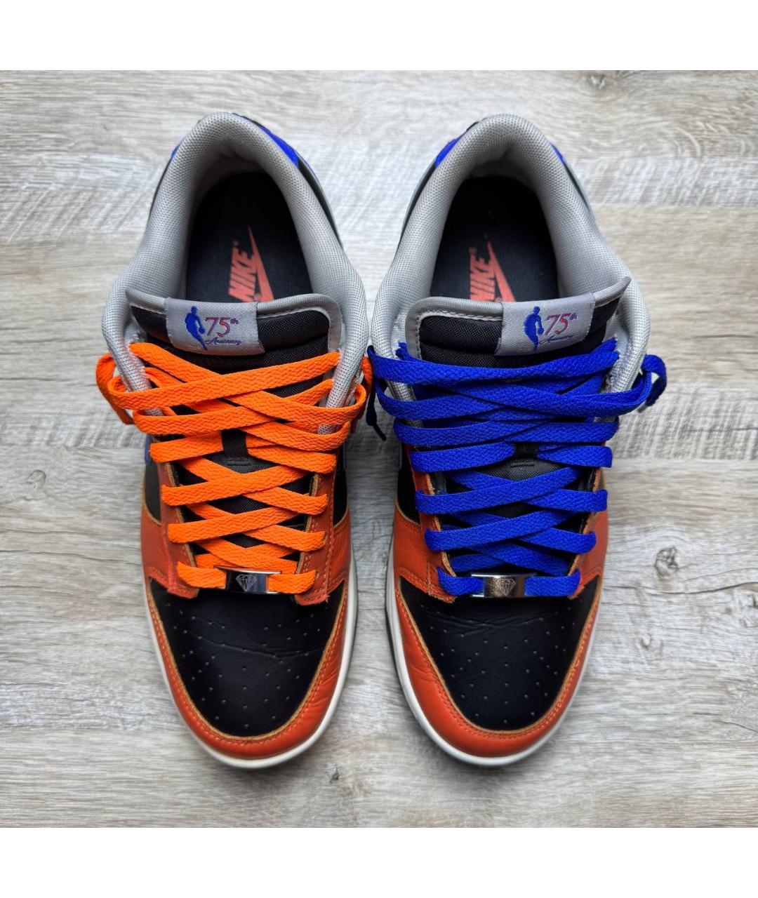 NIKE Оранжевое кожаные низкие кроссовки / кеды, фото 4