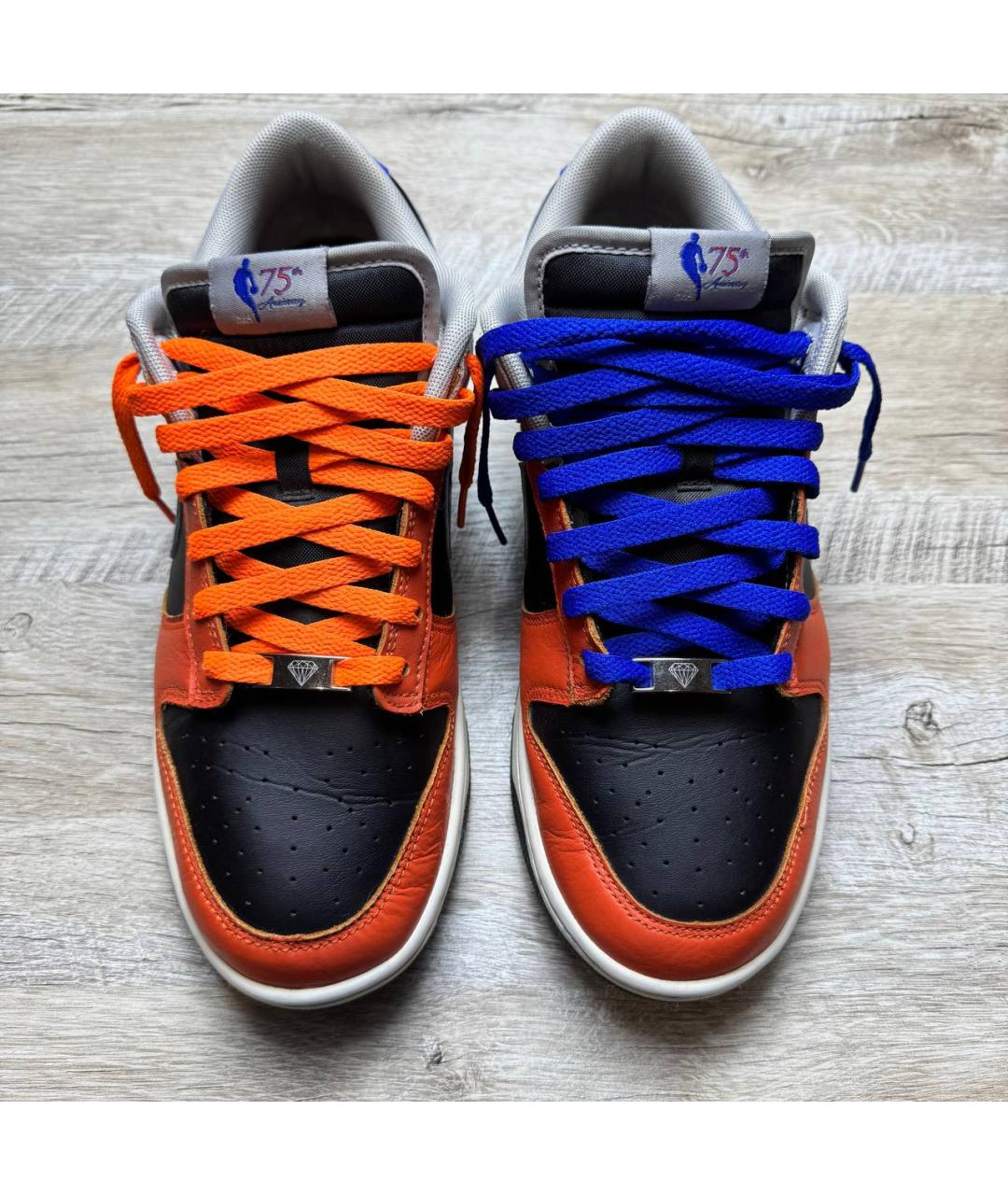 NIKE Оранжевое кожаные низкие кроссовки / кеды, фото 3