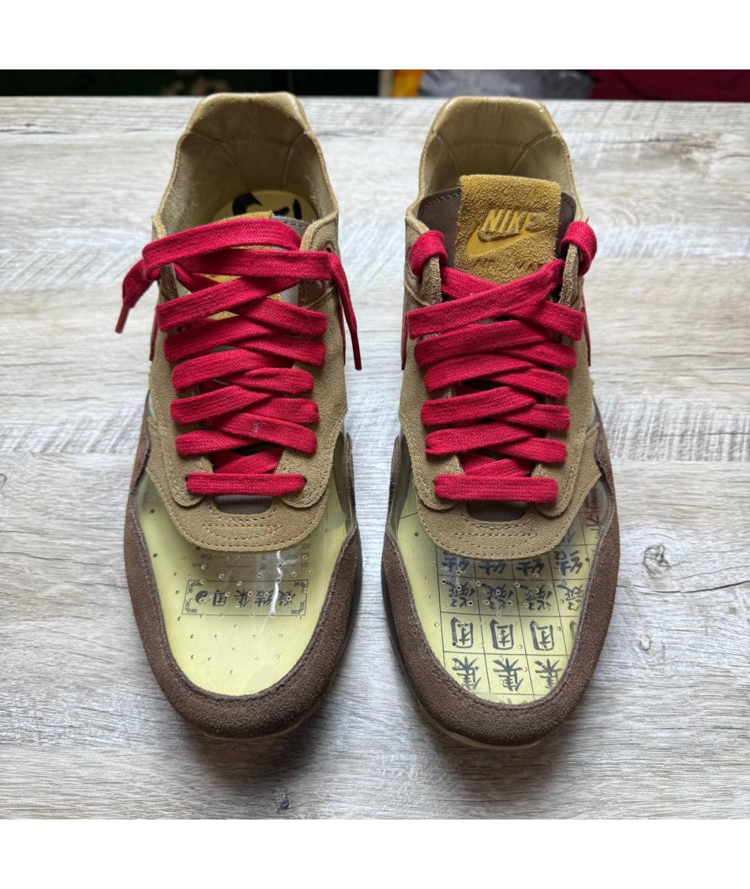 NIKE Коричневые замшевые низкие кроссовки / кеды, фото 3