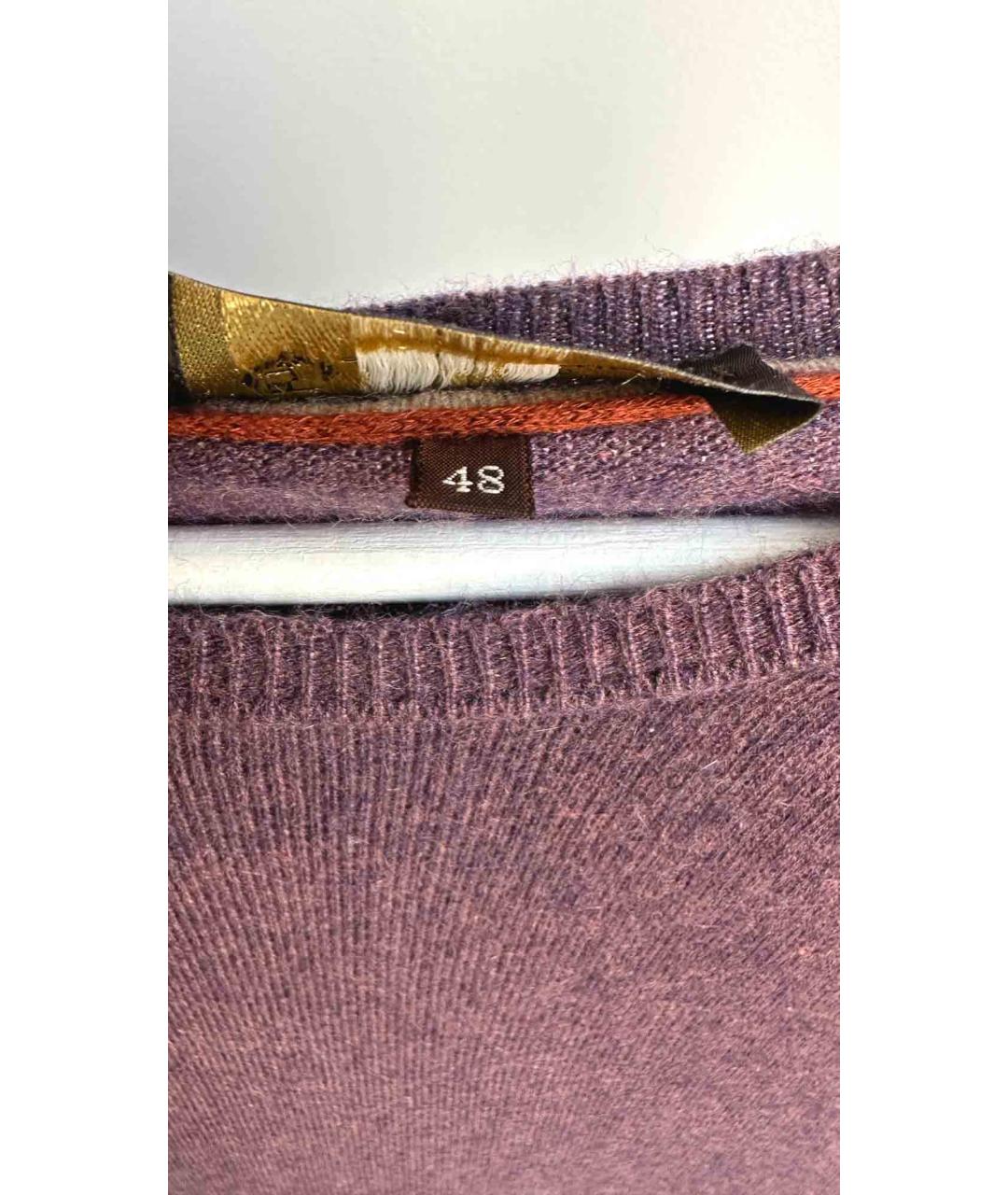 LORO PIANA Фиолетовый кашемировый джемпер / свитер, фото 4