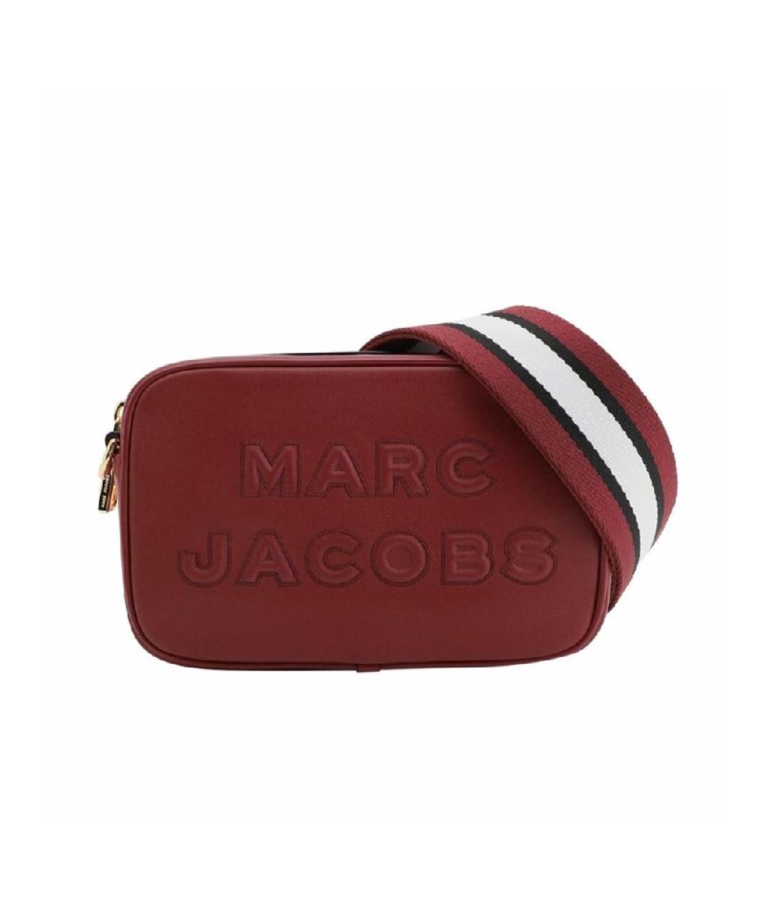 MARC JACOBS Бордовая кожаная сумка через плечо, фото 1