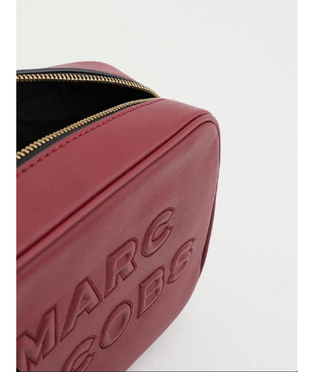 MARC JACOBS Бордовая кожаная сумка через плечо, фото 3