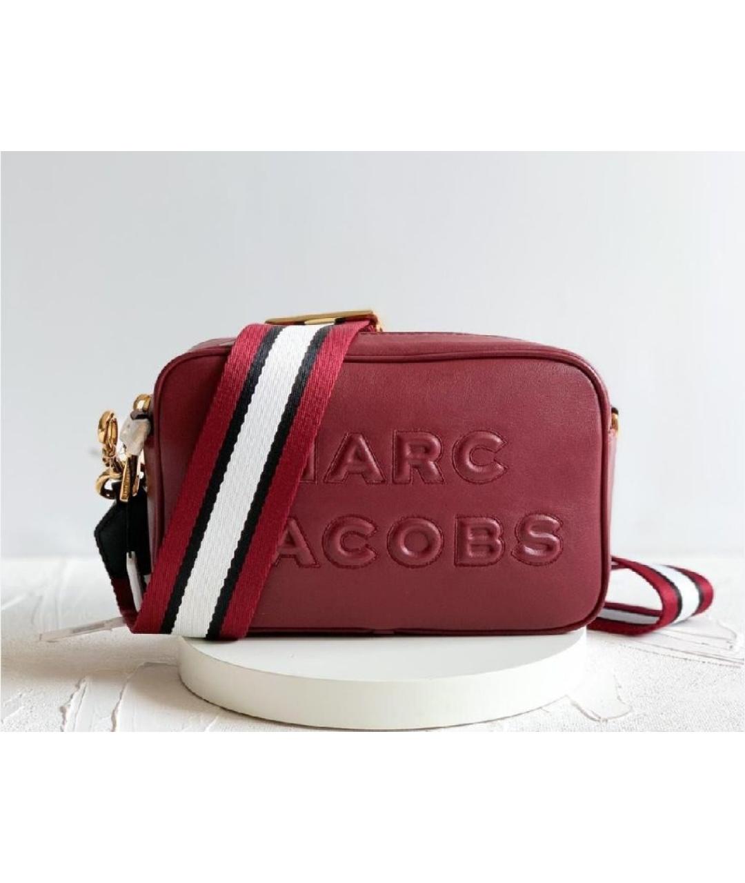 MARC JACOBS Бордовая кожаная сумка через плечо, фото 5