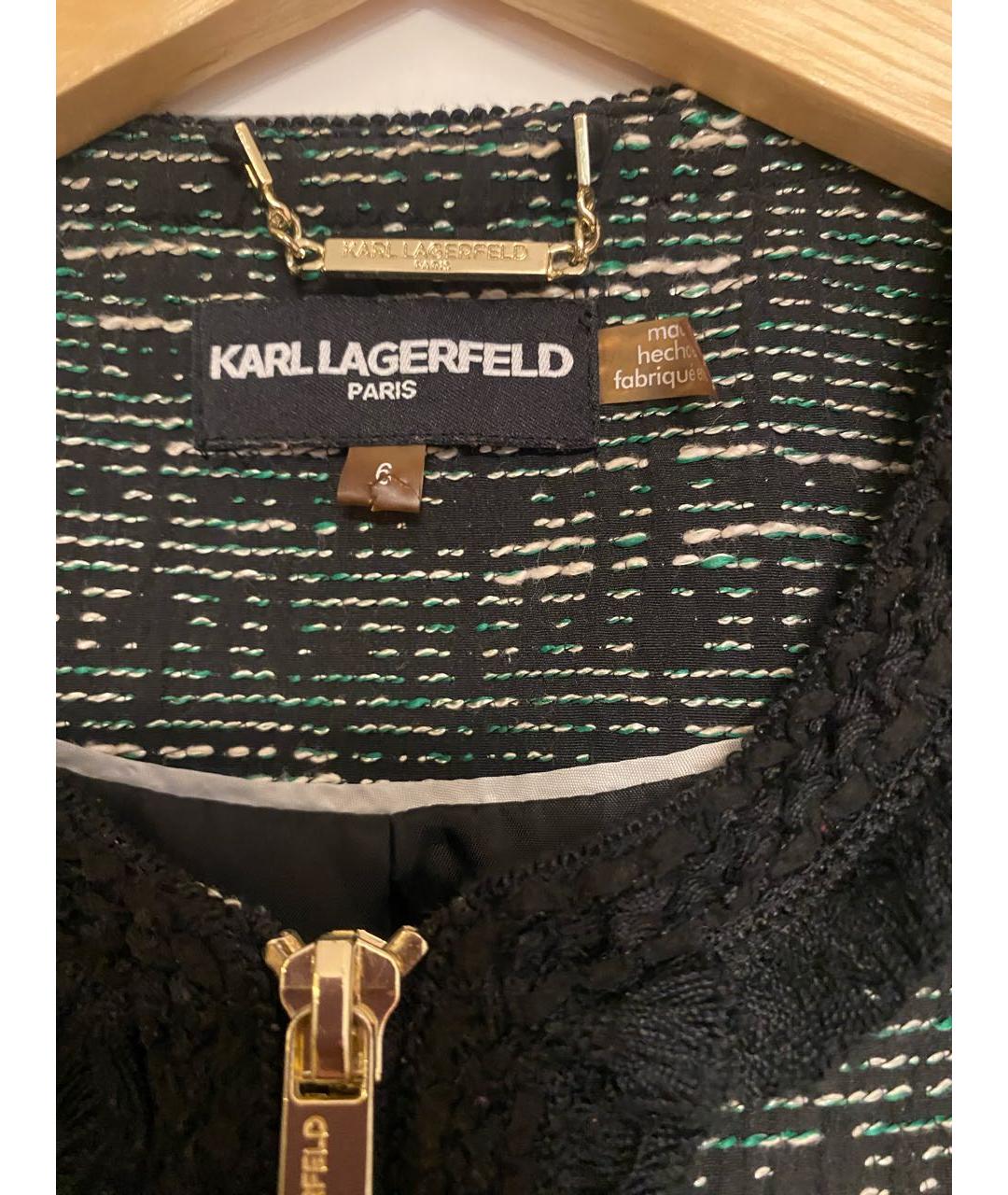 KARL LAGERFELD Зеленый полиэстеровый жакет/пиджак, фото 3