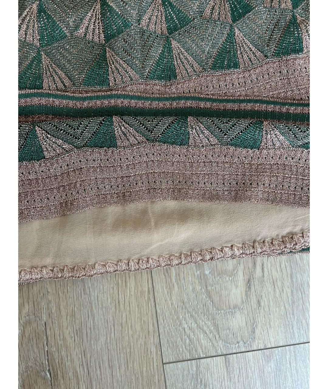 MISSONI Бежевая полиэстеровая юбка мини, фото 3