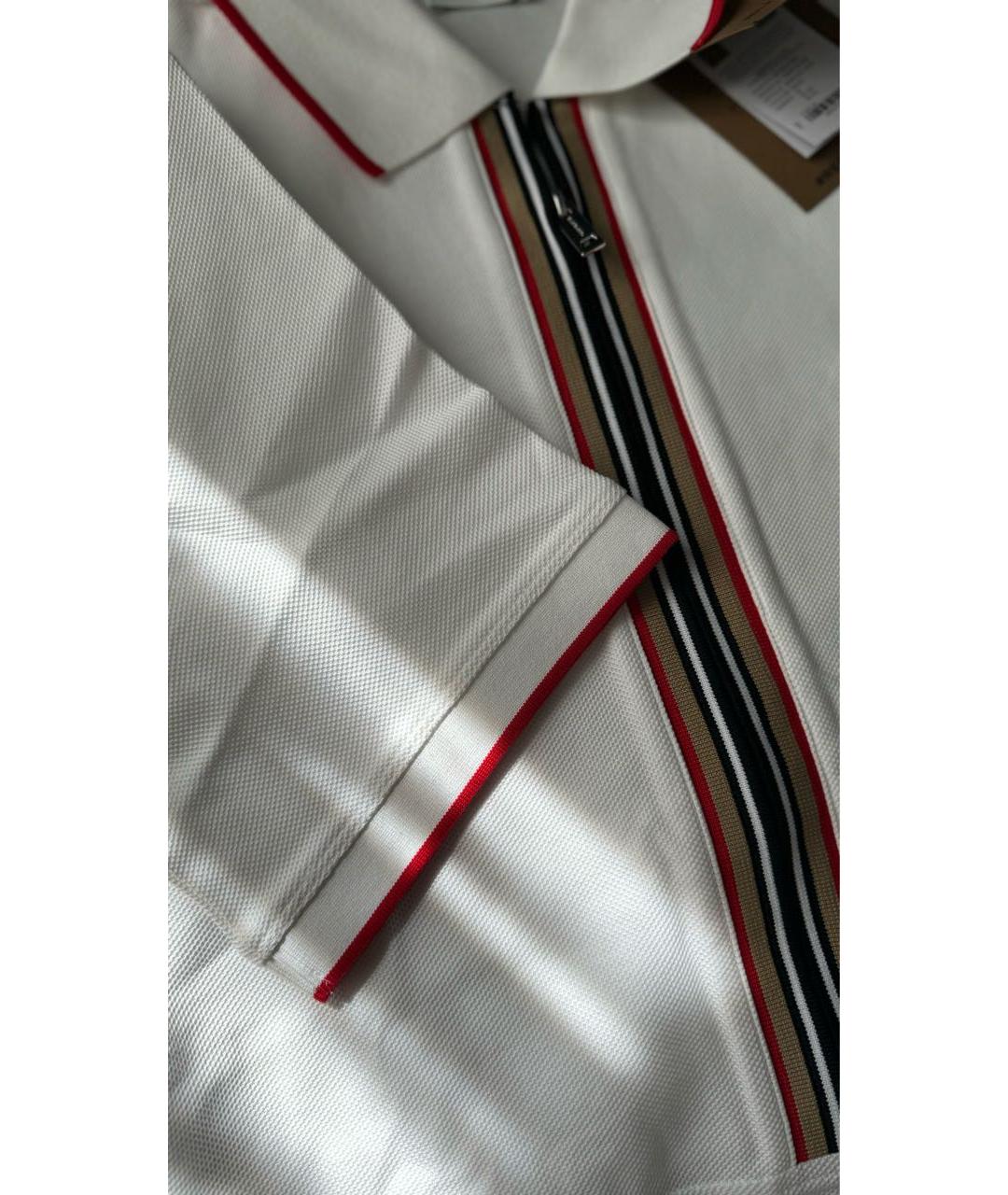 BURBERRY Белое хлопковое повседневное платье, фото 6