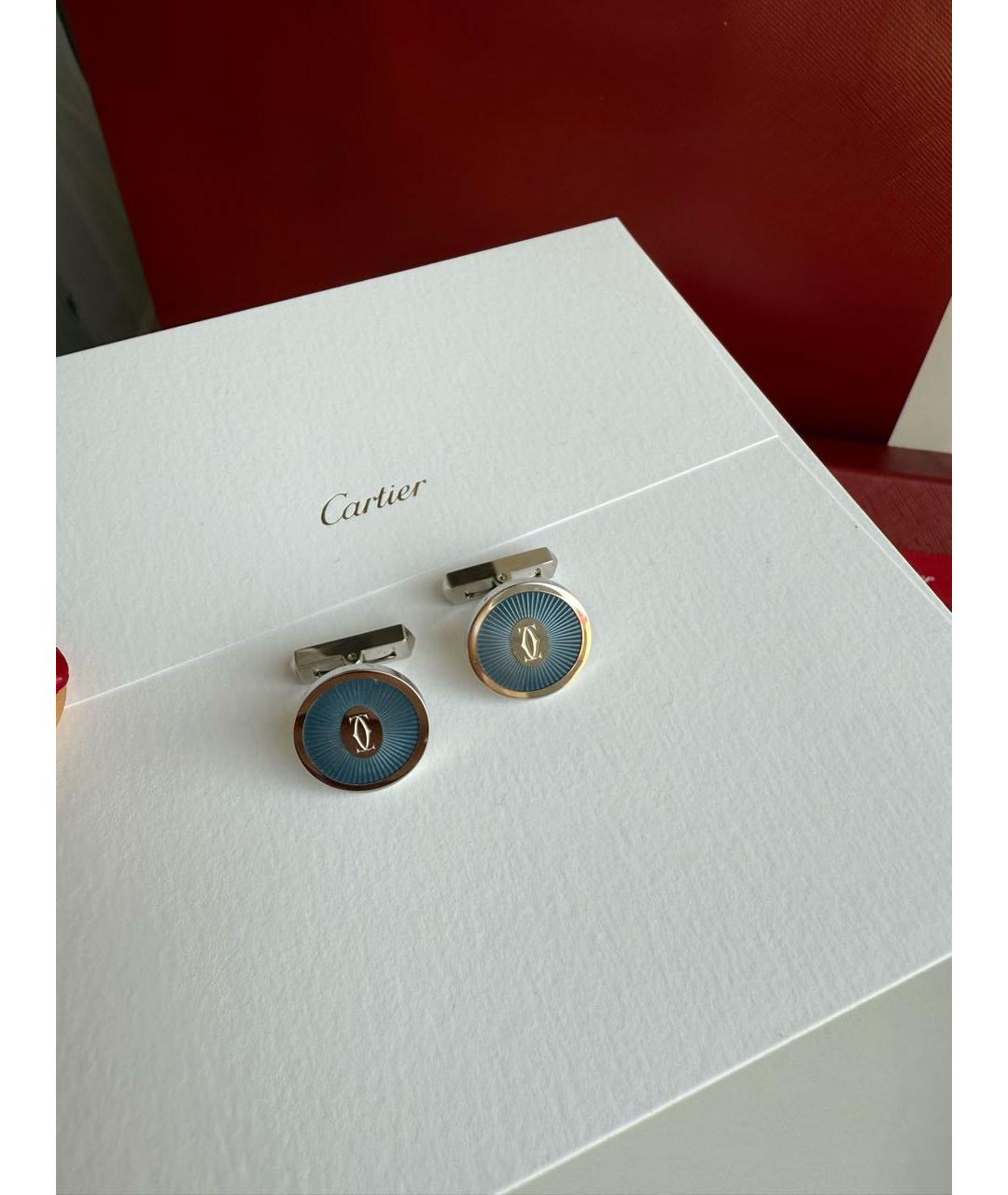 CARTIER Серебряные серебряные запонки, фото 4
