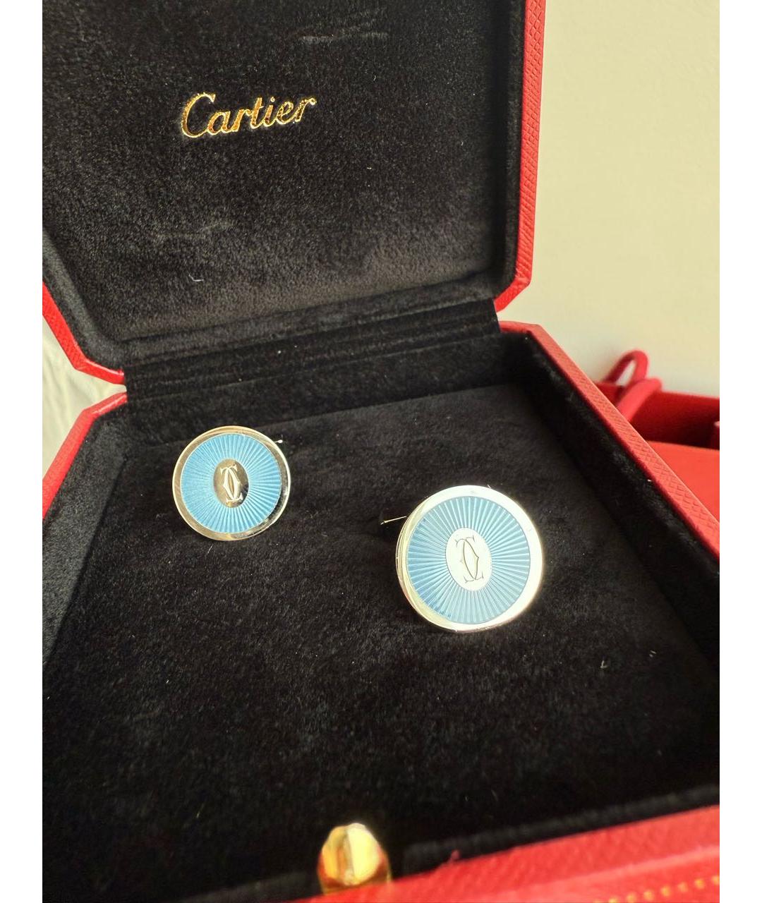 CARTIER Серебряные серебряные запонки, фото 3