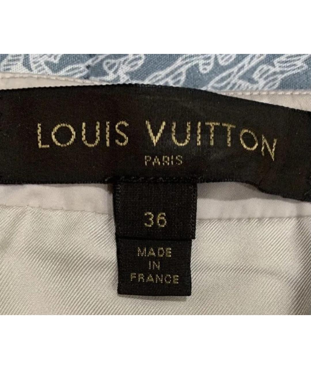 LOUIS VUITTON Бежевая юбка миди, фото 3