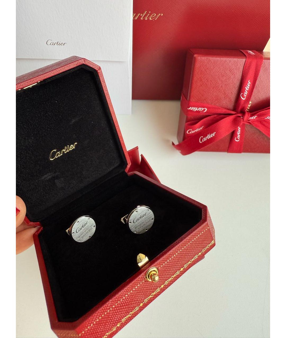 CARTIER Серебряные серебряные запонки, фото 2
