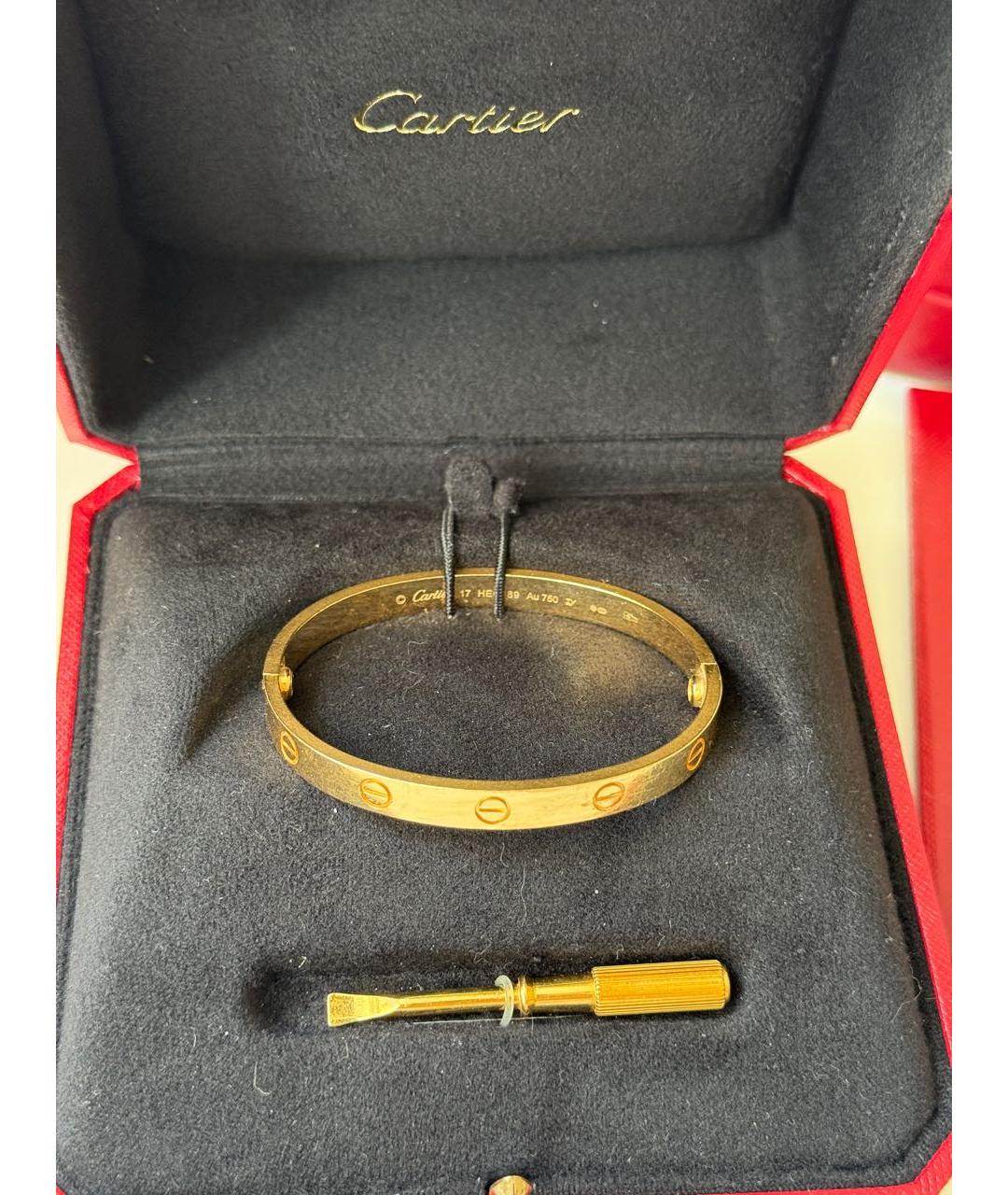 CARTIER Золотой браслет из желтого золота, фото 3