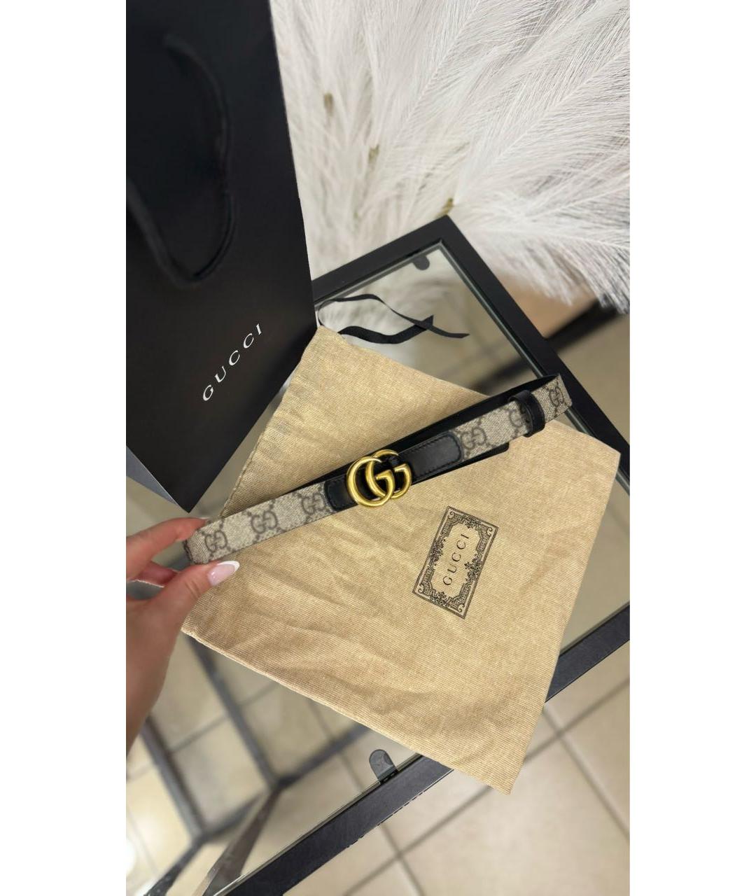 GUCCI Бежевый ремень, фото 5