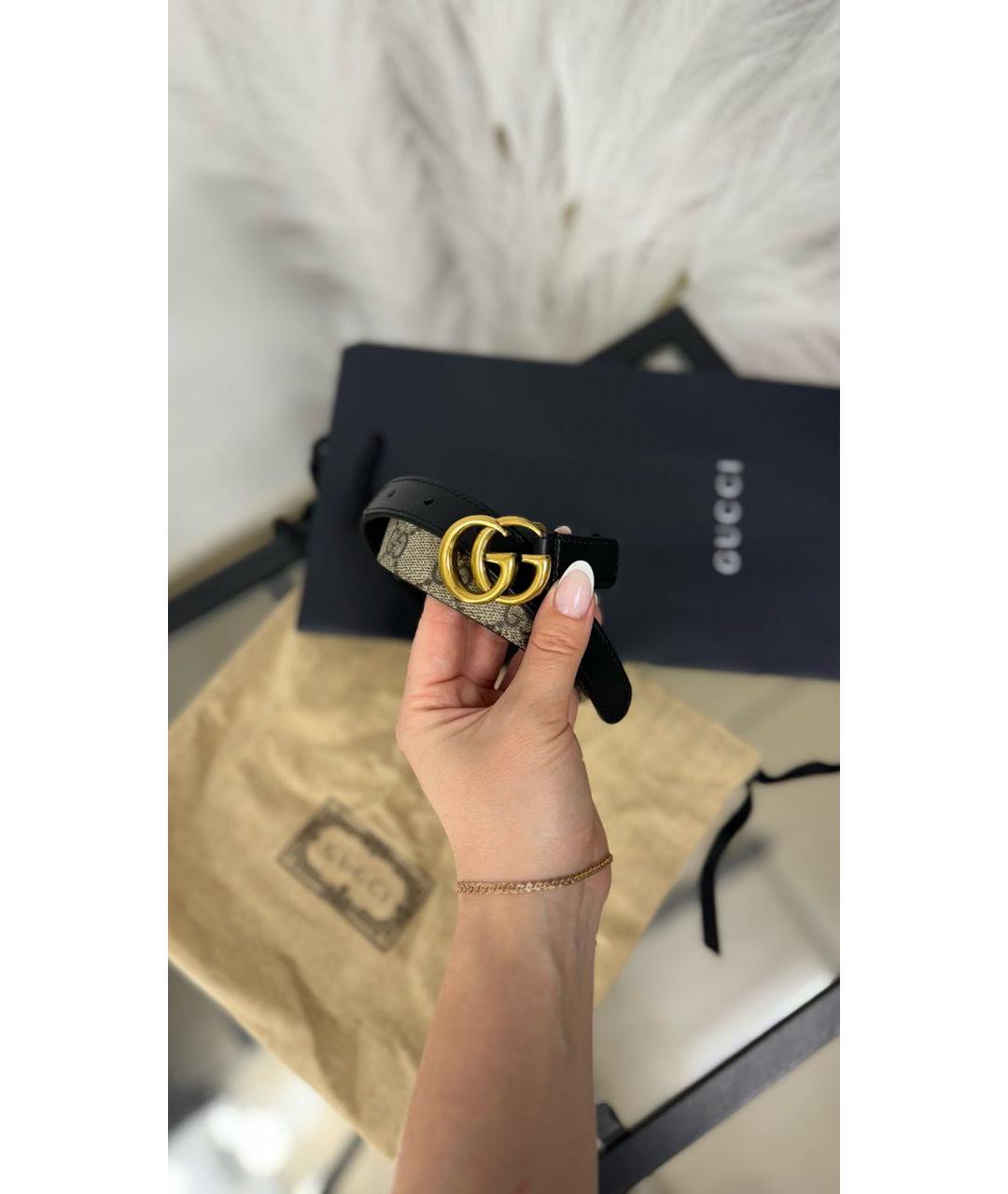 GUCCI Бежевый ремень, фото 4