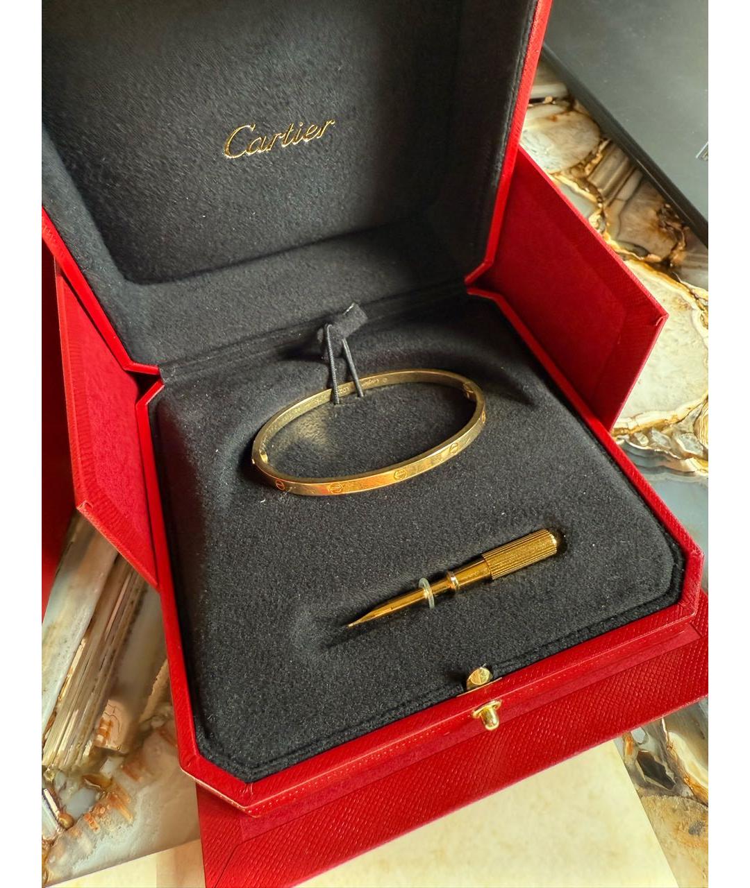 CARTIER Золотой браслет из желтого золота, фото 4