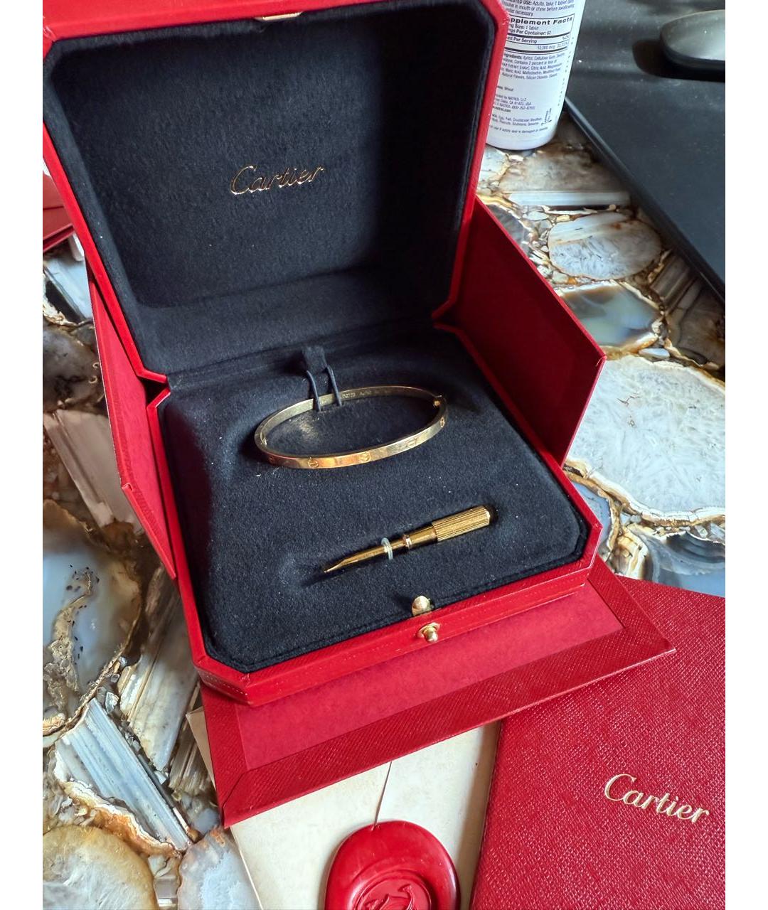 CARTIER Золотой браслет из желтого золота, фото 7