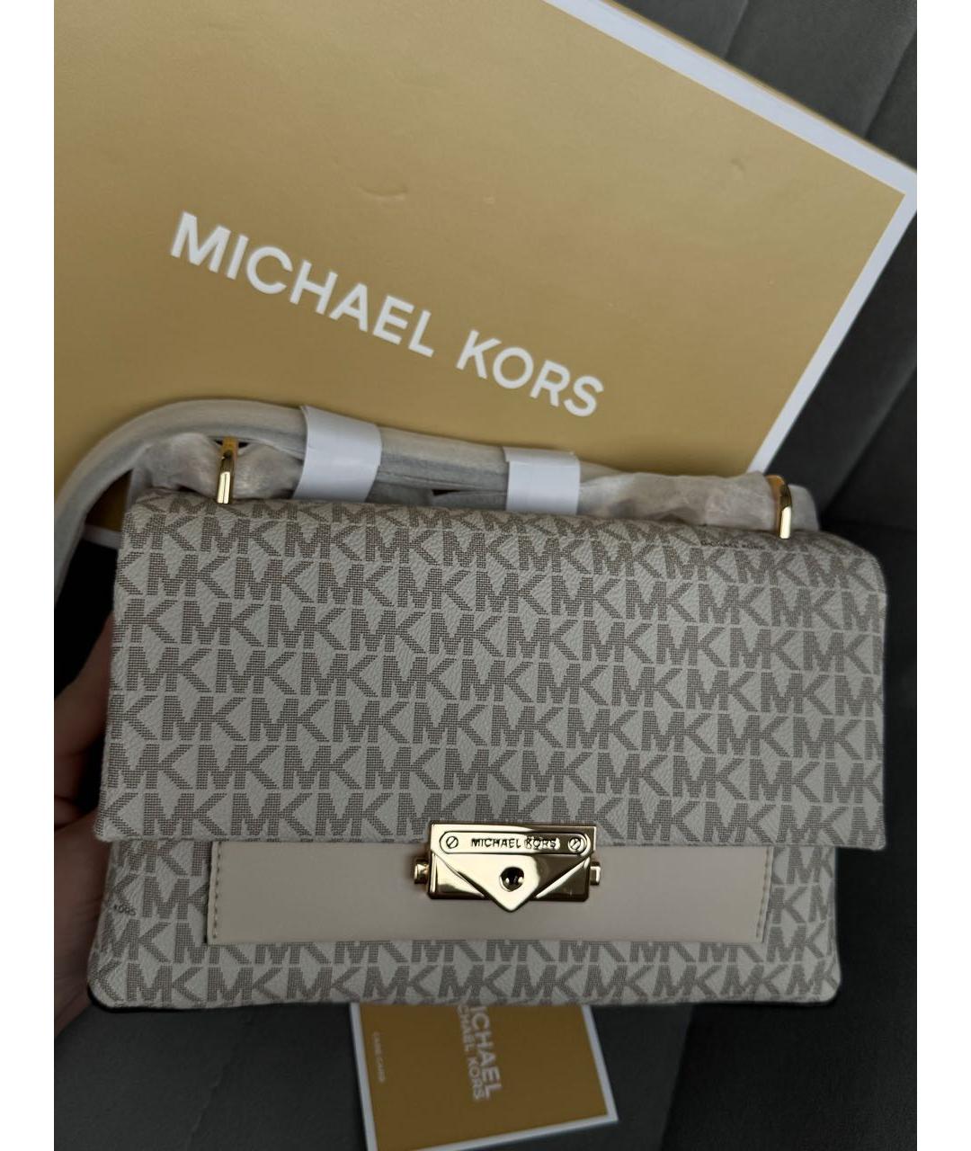 MICHAEL KORS Бежевая сумка через плечо, фото 5