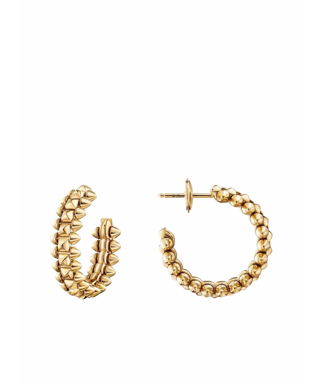 CARTIER Золотые серьги из желтого золота, фото 1