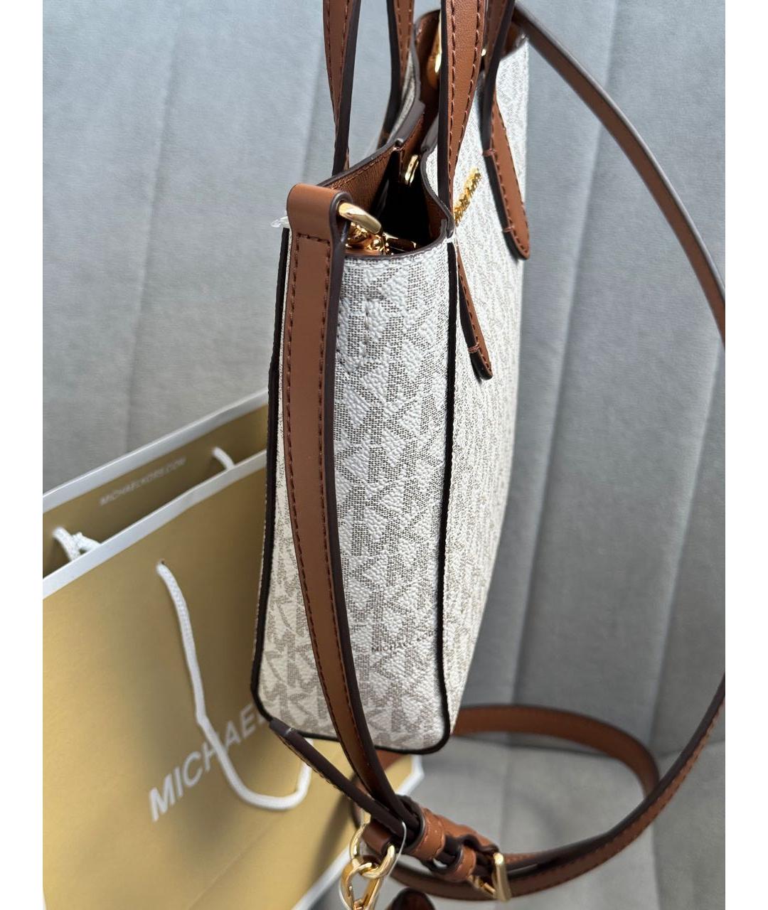 MICHAEL KORS Бежевая сумка через плечо, фото 8