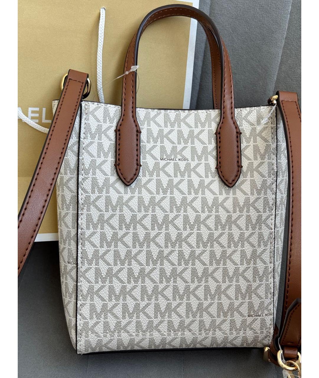 MICHAEL KORS Бежевая сумка через плечо, фото 3