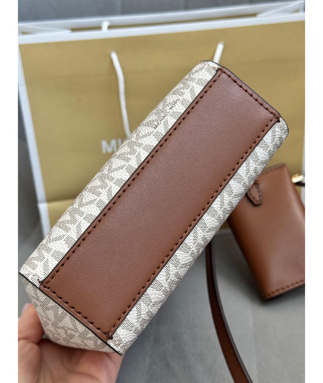 MICHAEL KORS Бежевая сумка через плечо, фото 6
