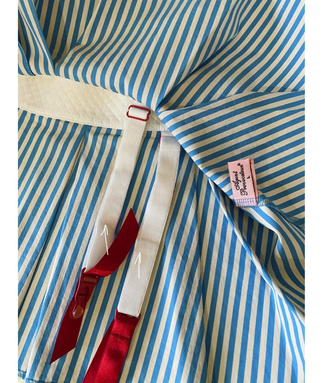 AGENT PROVOCATEUR Голубой хлопковый костюм с юбками, фото 5