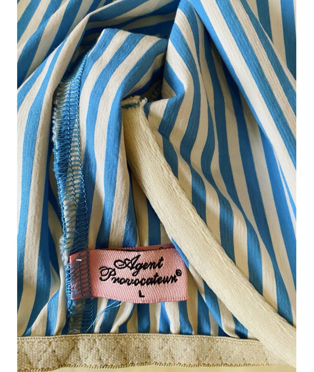 AGENT PROVOCATEUR Голубой хлопковый костюм с юбками, фото 6