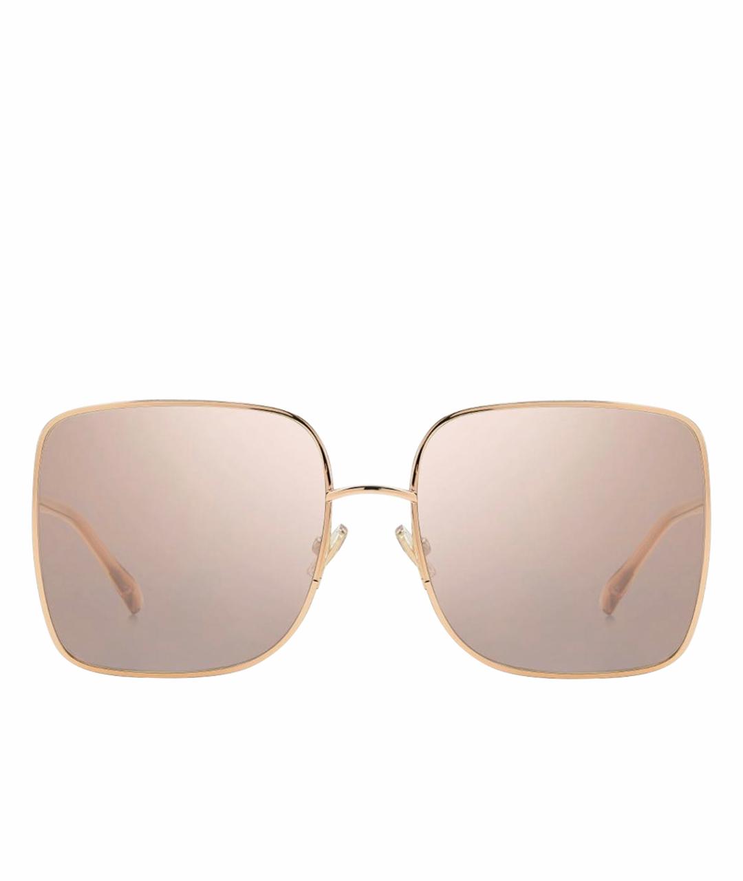 JIMMY CHOO Коралловые металлические солнцезащитные очки, фото 1