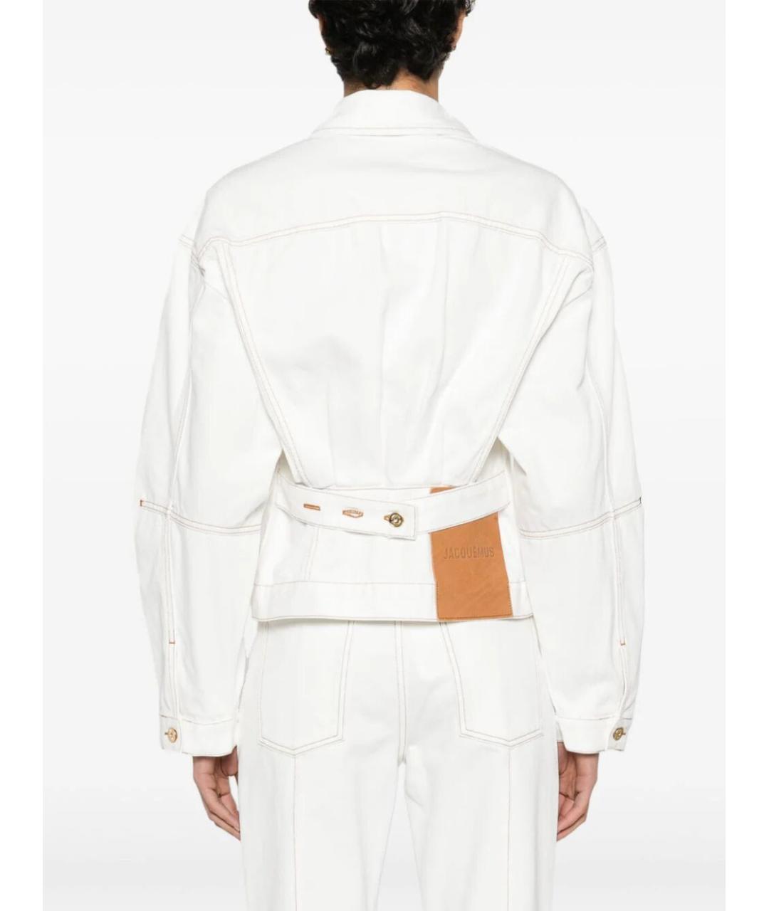 JACQUEMUS Белый хлопковый жилет, фото 4