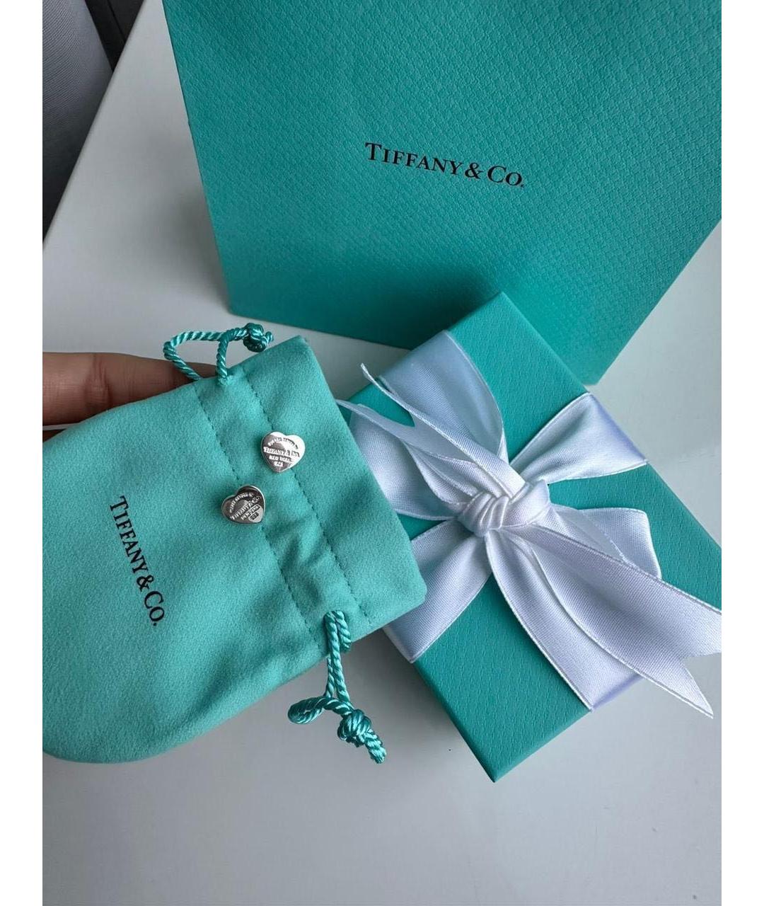 TIFFANY&CO Серебряные серебряные серьги, фото 2