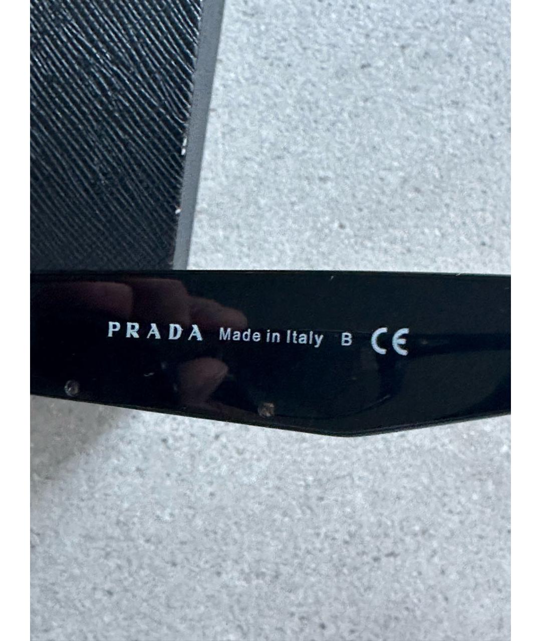 PRADA Коричневые пластиковые солнцезащитные очки, фото 7
