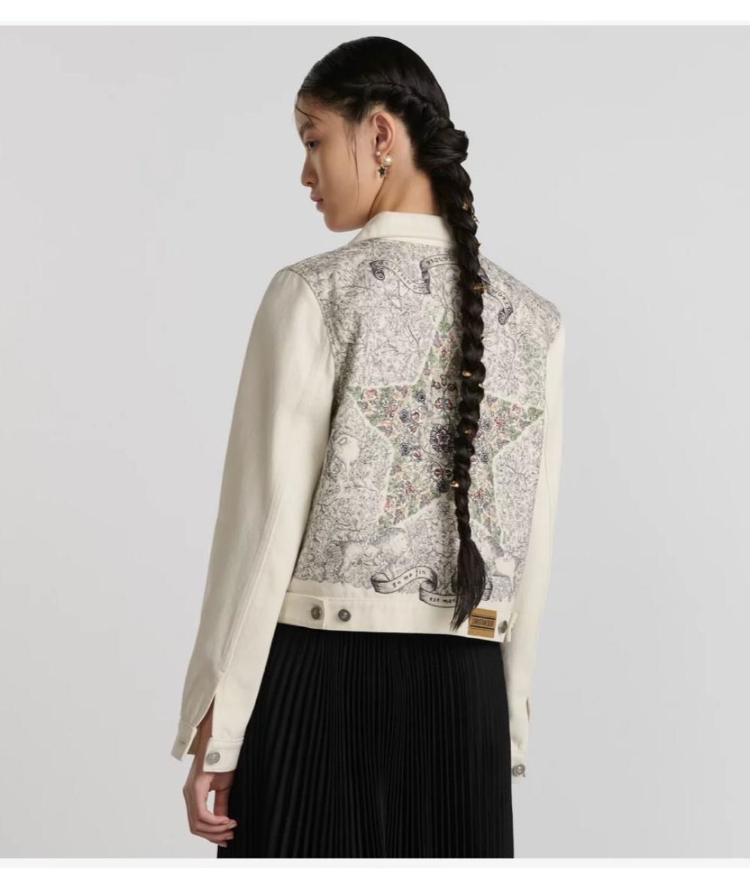 CHRISTIAN DIOR Белая хлопковая куртка, фото 6