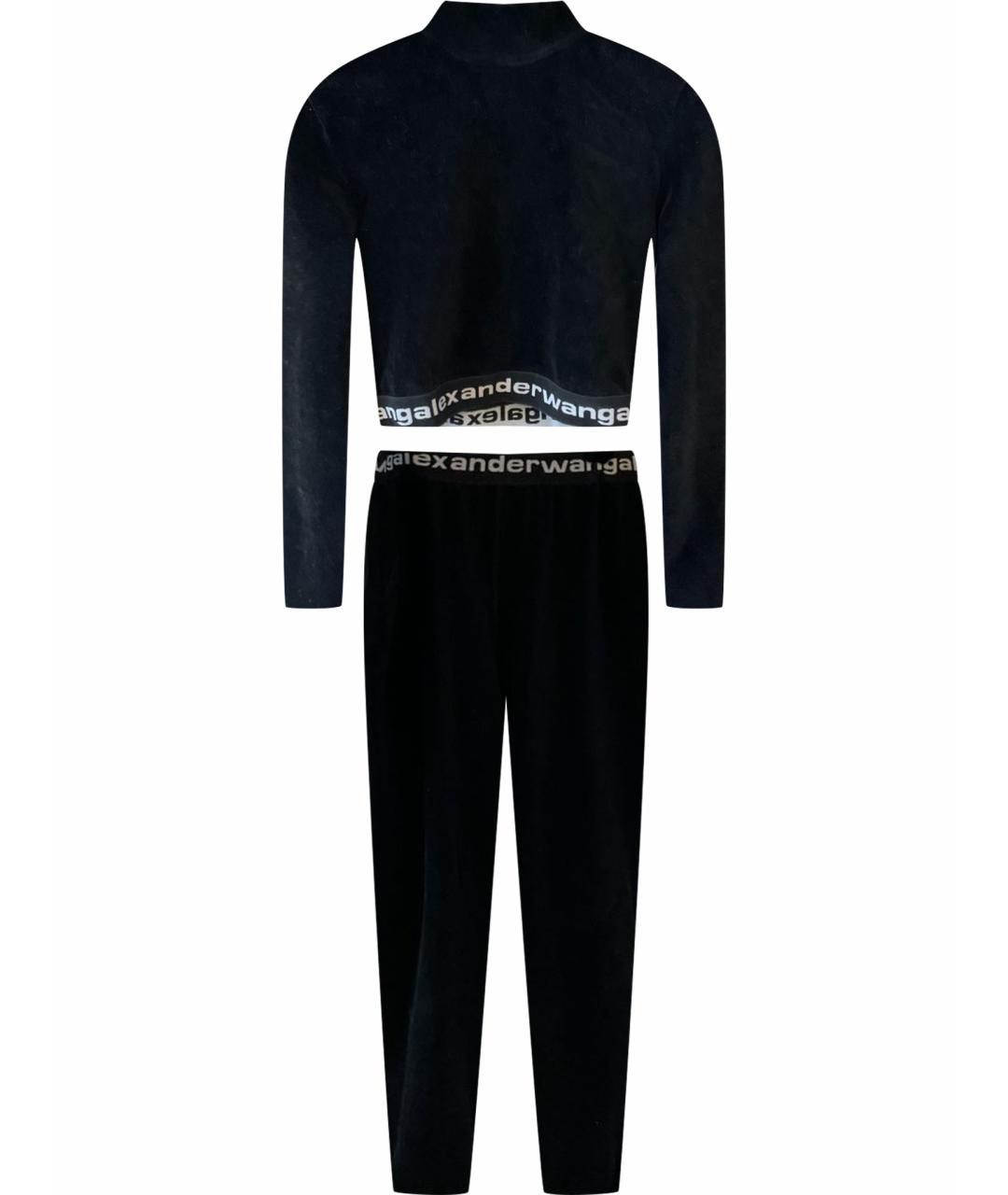 ALEXANDER WANG Черный велюровый спортивные костюмы, фото 1
