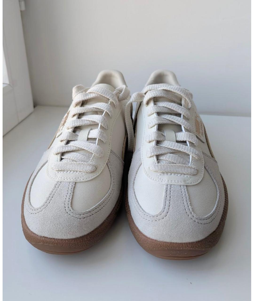 PUMA Белые кеды из искусственной кожи, фото 2