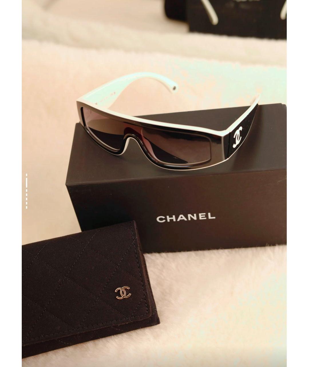 CHANEL Черные пластиковые солнцезащитные очки, фото 5