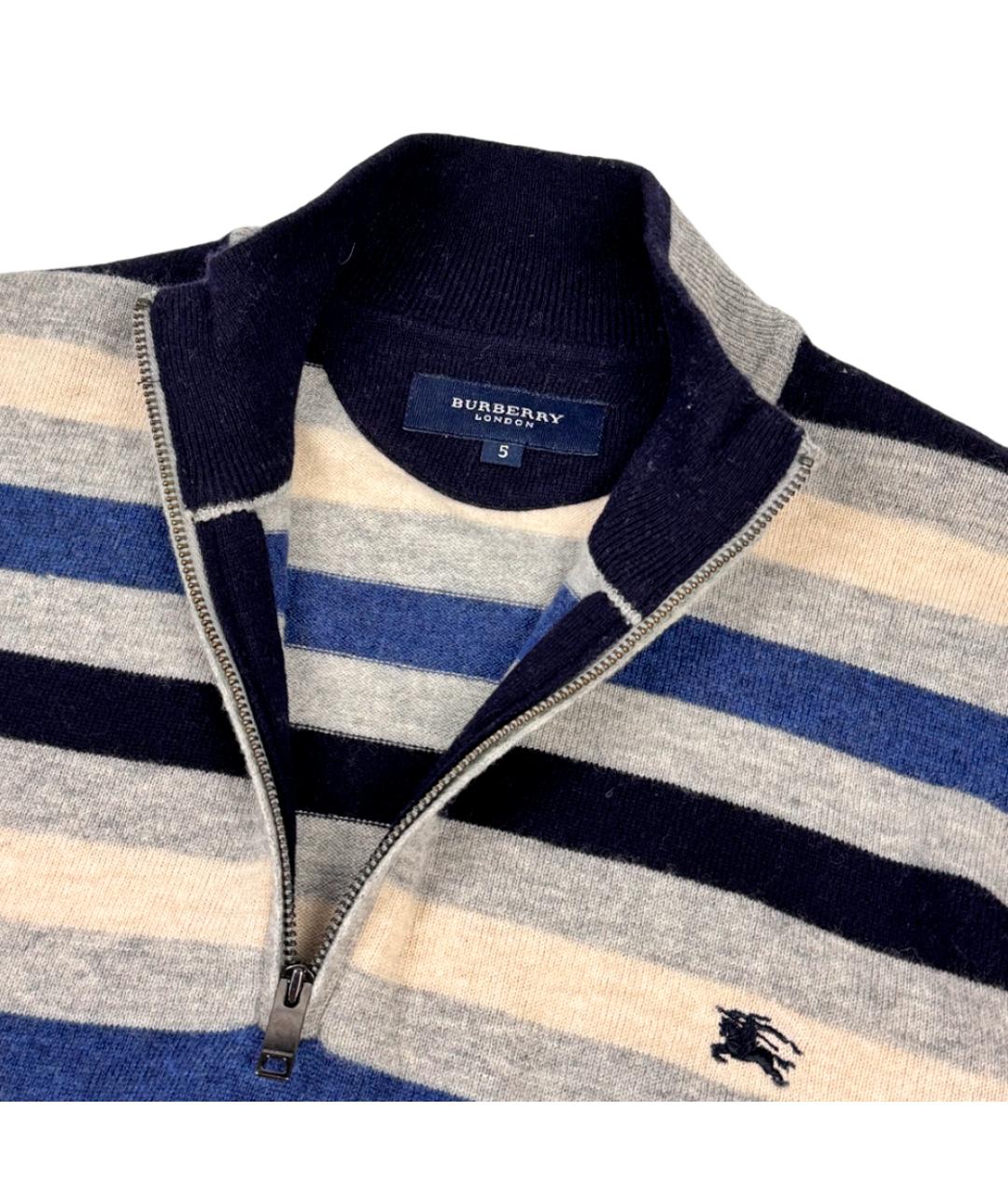 BURBERRY Мульти шерстяной джемпер / свитер, фото 5