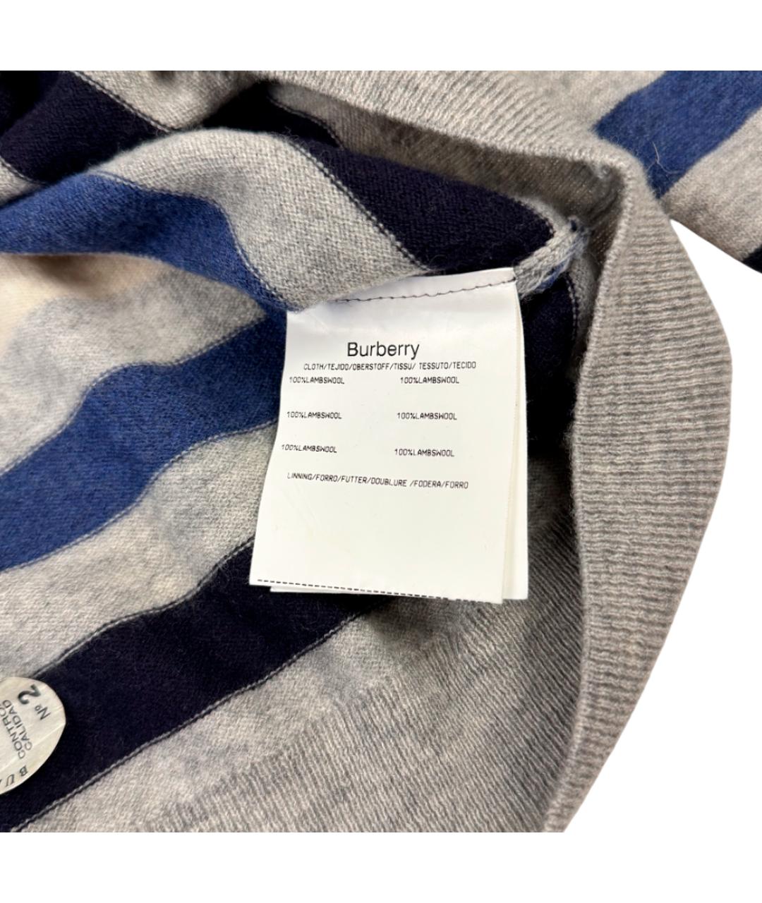 BURBERRY Мульти шерстяной джемпер / свитер, фото 7